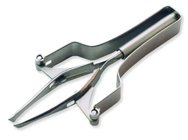 Automatic Eyebrow & Eyelash Tweezers Stainless Steel Satin Straight Slanted with Pointed & Rounded Tips Eyebrow Plucking Tool