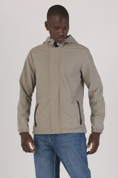 Anorak with Hood 100%polyester Mesh Lining Pullover Half Zip Windbreaker