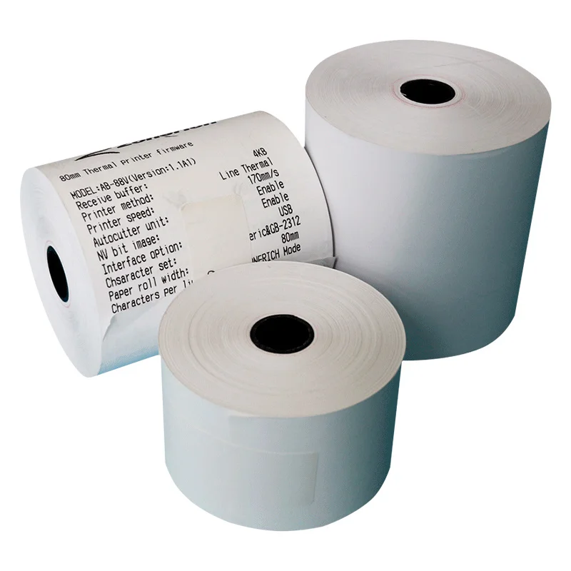 Wood pulp Cheap Provided 80mm/80mm Cash Register Thermal Paper Rolls