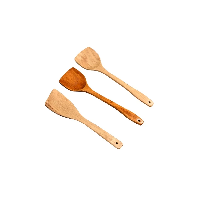 Wooden Spoons for Cooking Bamboo disposable Utensil Set Nonstick Kitchen Premium Quality Housewarming Gifts for Everyday Use