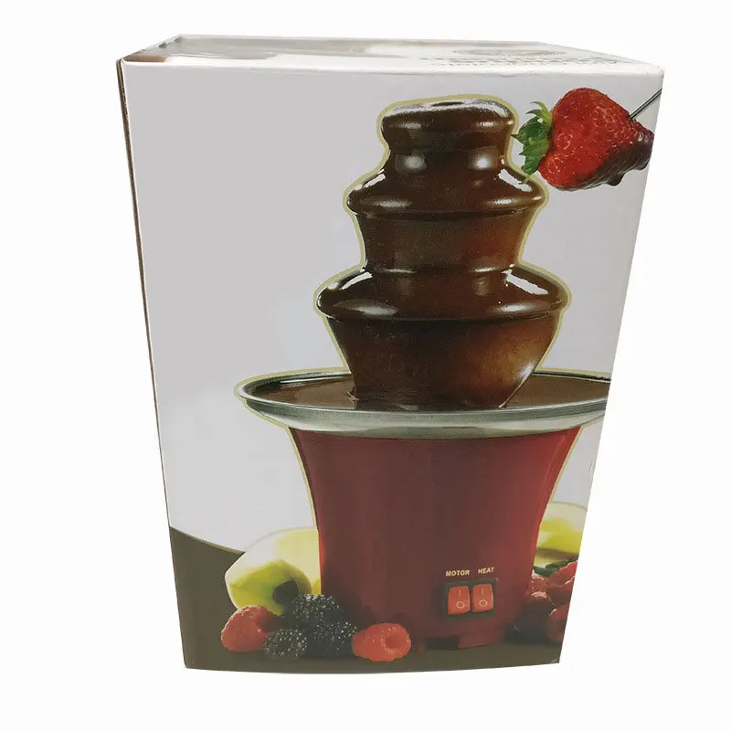 Custom Operated Large Industrial Commercial Double Battery Chocolate Fountain Machine