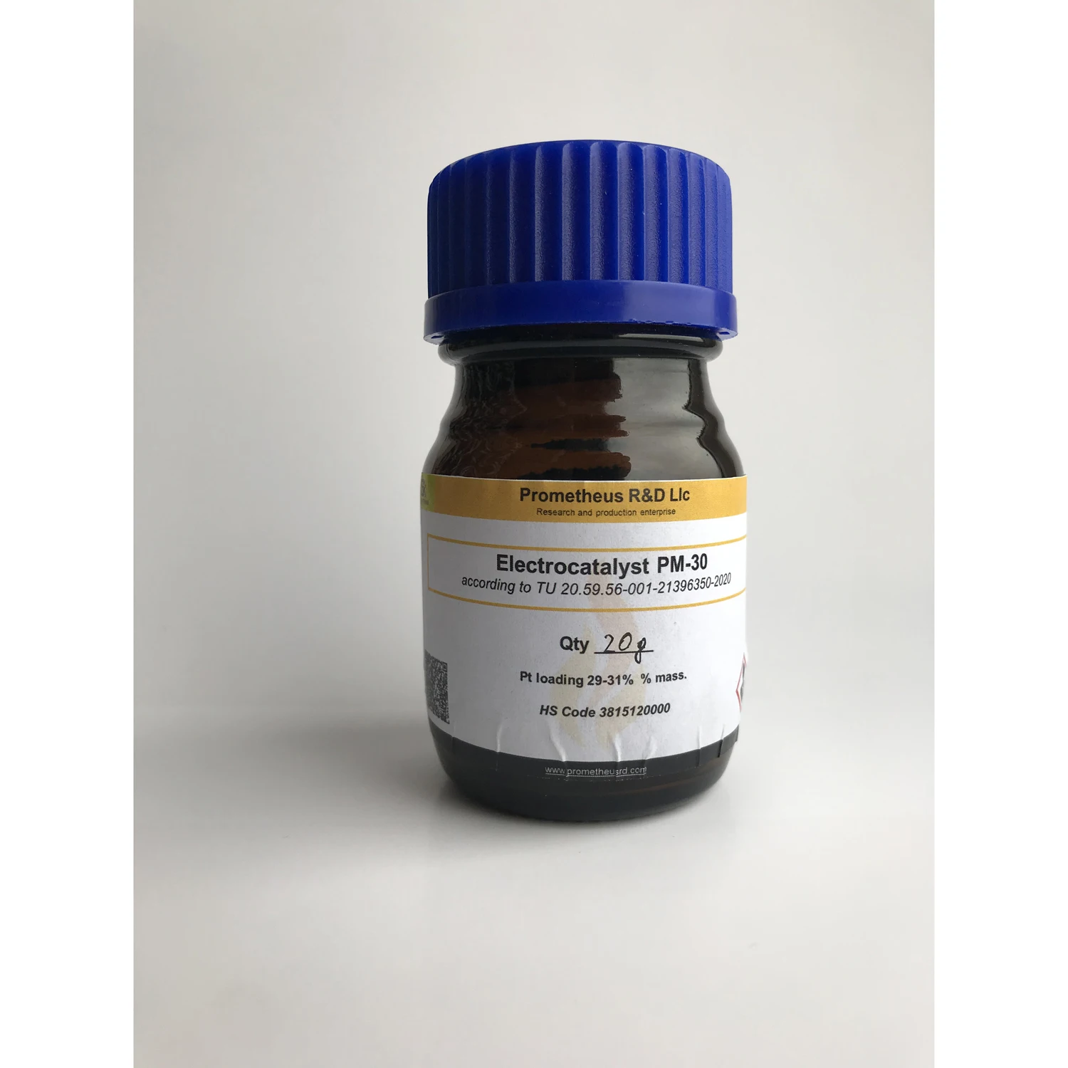 Platinum on carbon 30% catalyst for PEM fuel cells, chemical auxiliary agent