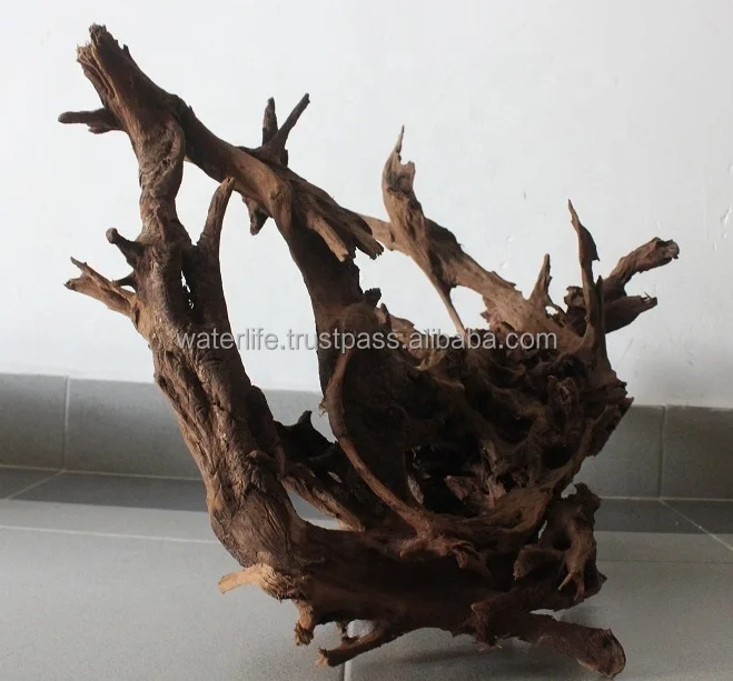 Top Quality Aquarium Accessories Malaysia Driftwood Natural Mangrove Wood For House Bonsai And Office Aquarium Decoration Long
