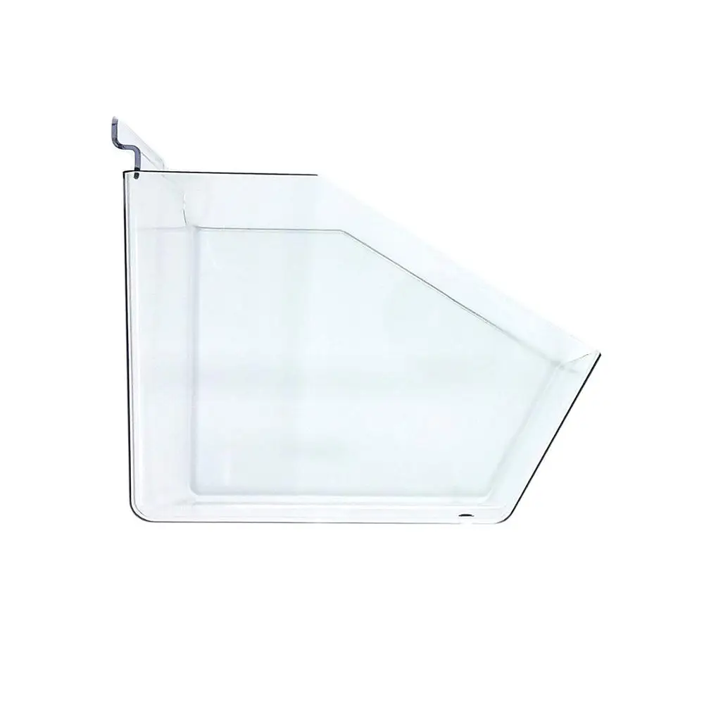 Acrylic clear slat wall bin boxes  for Peg Wall for wholesale