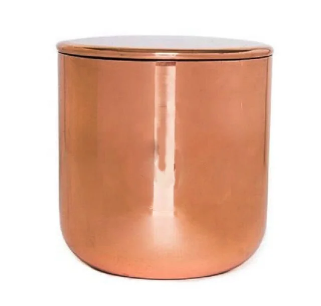 Candle Jar cristmasStyle Candle jar Decorative latest home hotel customized wax pot garden iron aluminum brass copper candle jar