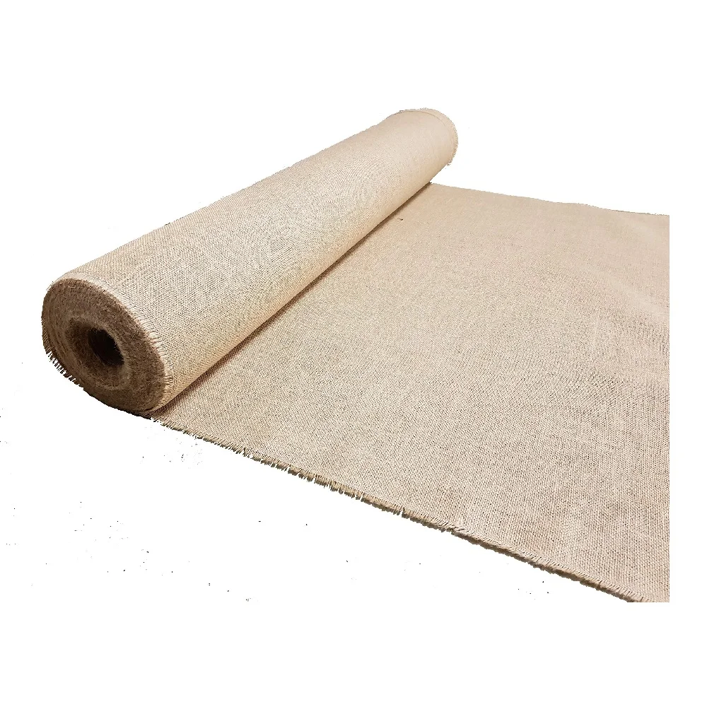 
High Quality Custom Wholesale Factory Eco Friendly 100% Natural Colorful Jute Hessian Cloth from Bangladesh 