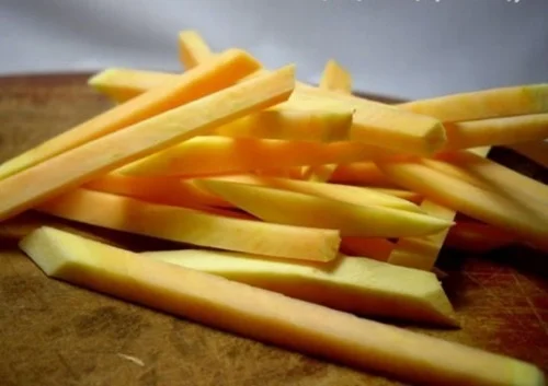  Очищенный и замороженный сладкий картофель