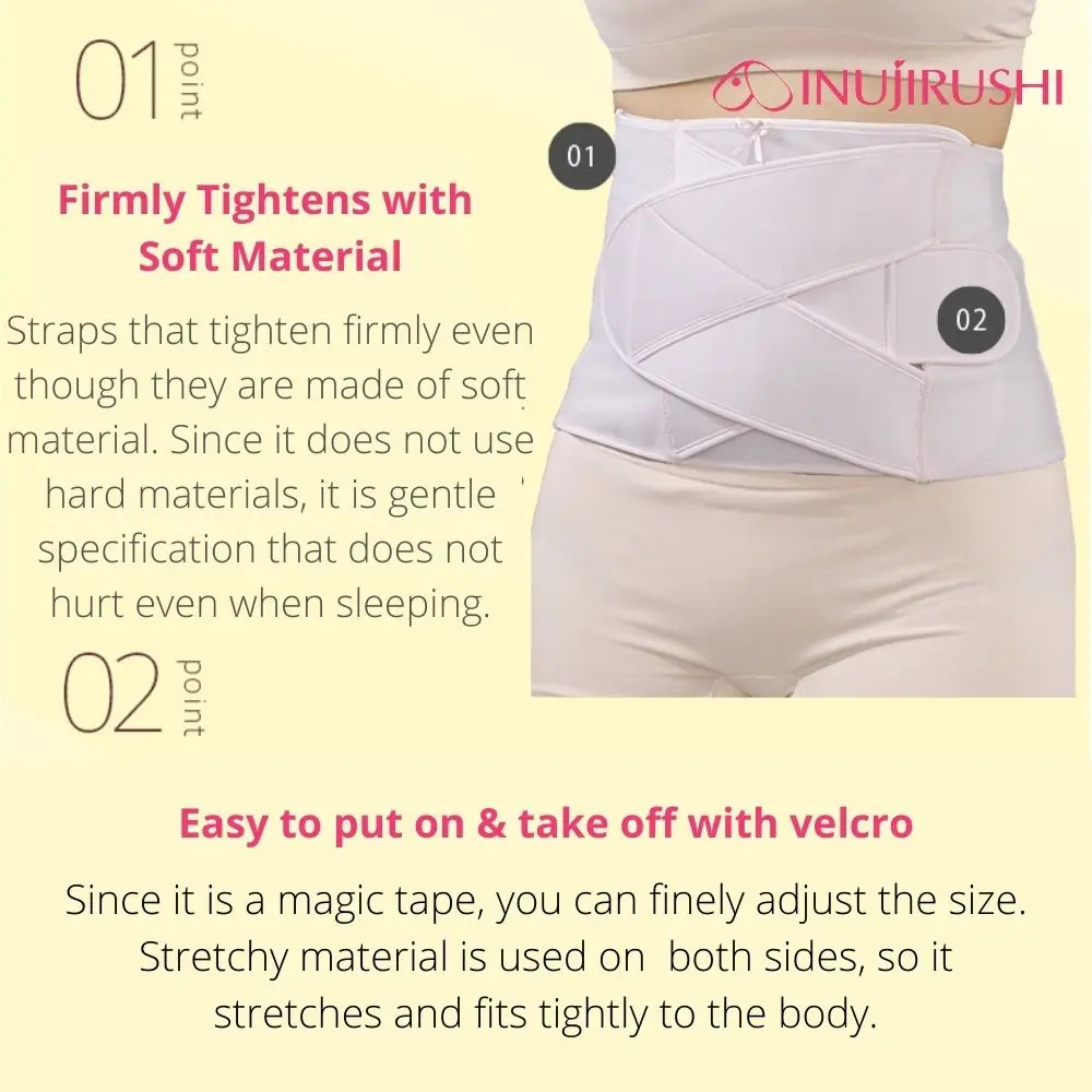 Easy Adjustable Can Be Worn Day and Night 24 Hours Postpartum Belly Binding Belt Seamless Available In Black and Pink Color