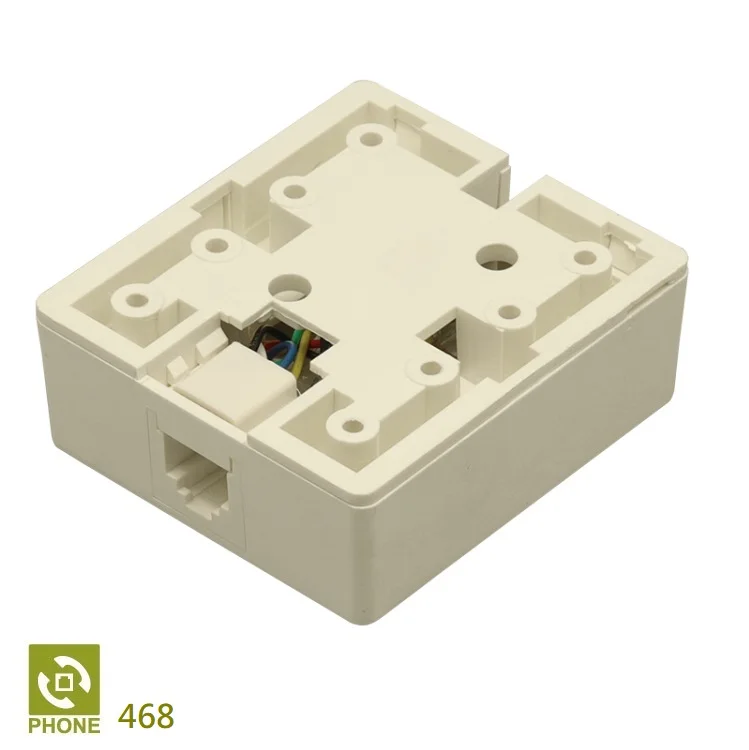 Лидер продаж, телефонные аксессуары, Однопортовый модульный поверхностный разъем RJ11/RJ12