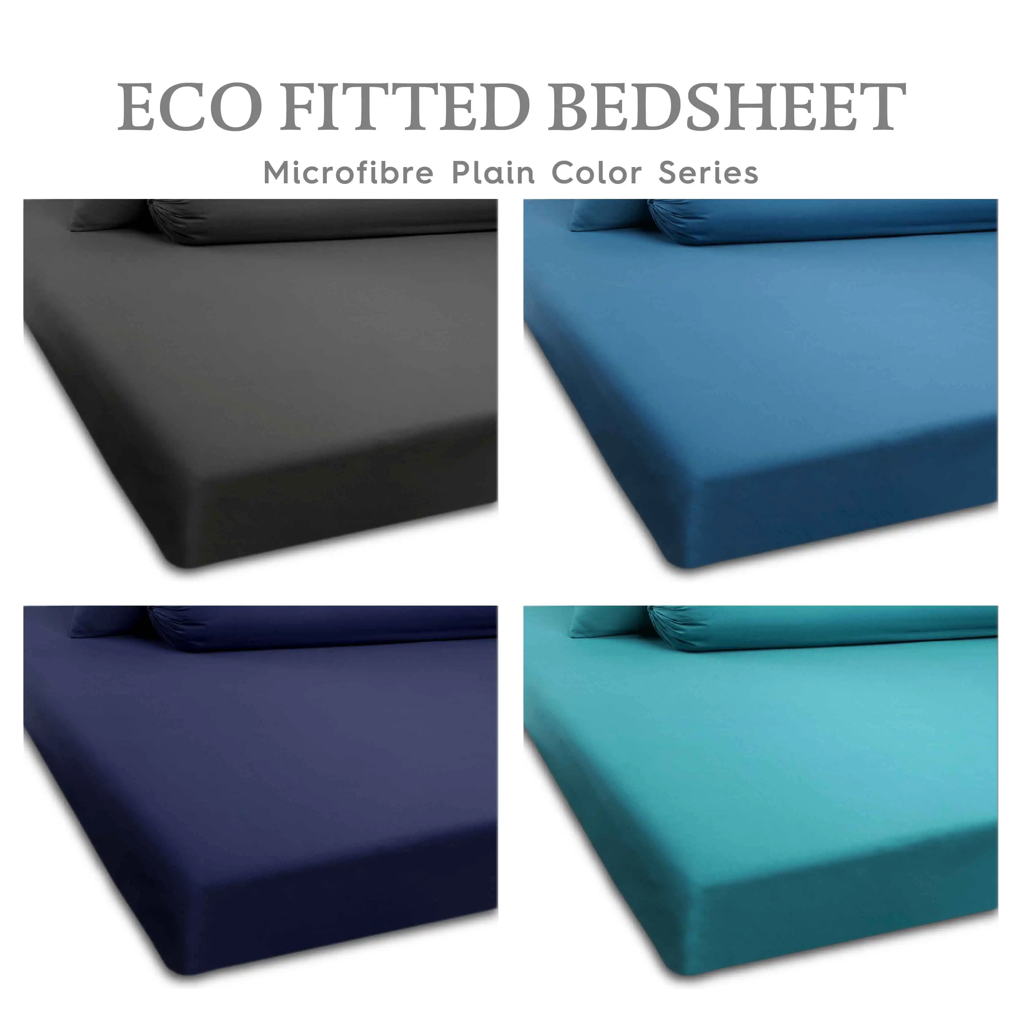Highly Recommend For Sheet Bed The New Color Series High Quality Microfibre Fitted Bed Sheet  From Malaysia