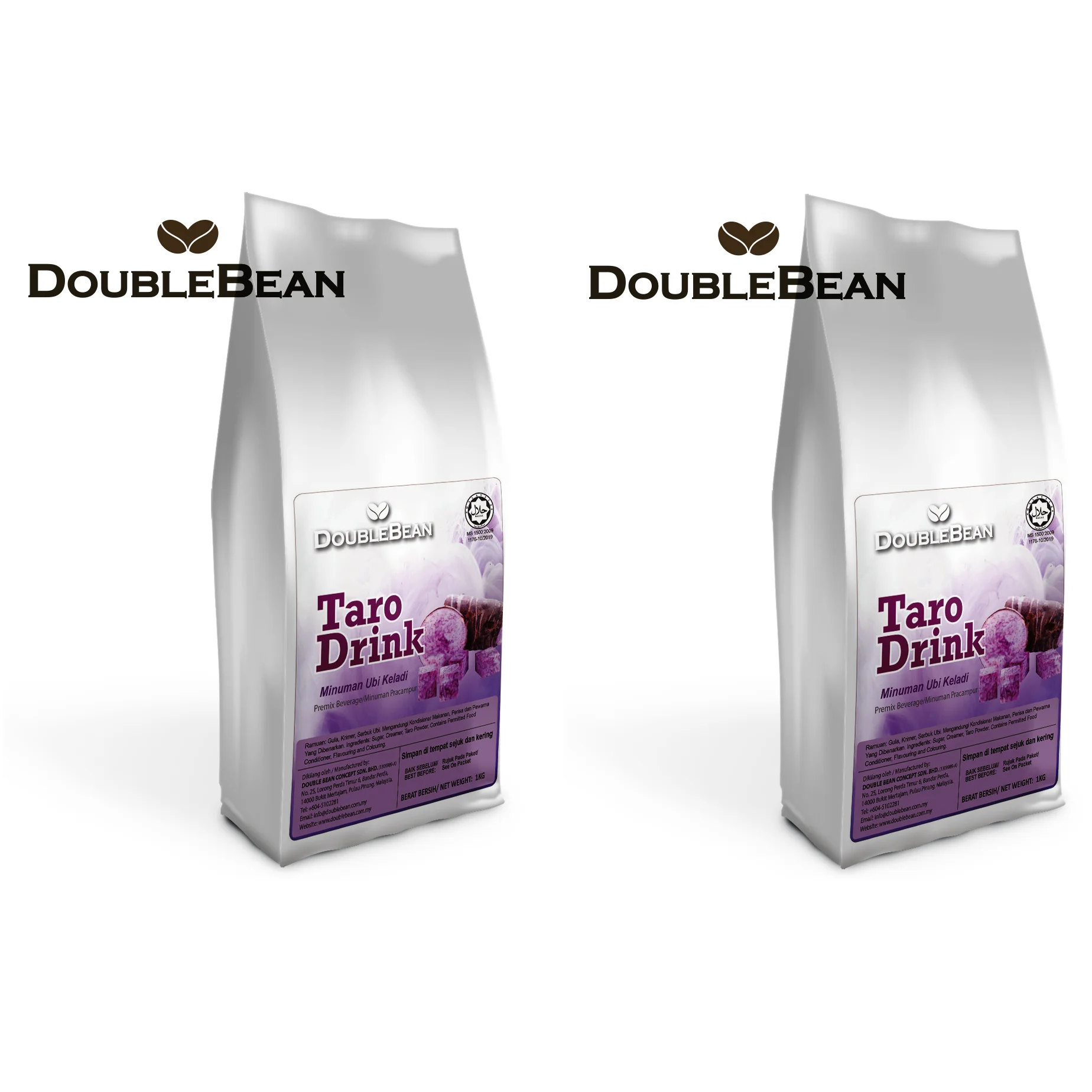 
Taro Drink Instant Premix Beverage Ingredient Soluble Powder from Malaysia 3 in 1 Pouch Bag Packaging with 24 Months Shelf Life 