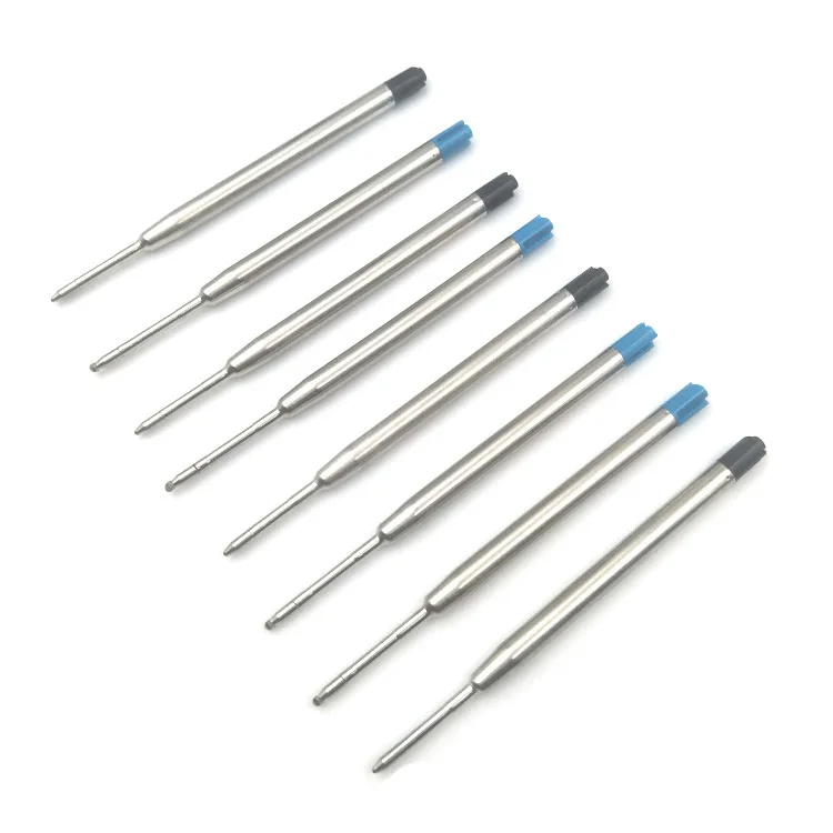 
Haobang 424 - black blue colour metal ball pen refill G2 ink pen refill ballpoint pen refill 1.0mm 0.7mm 