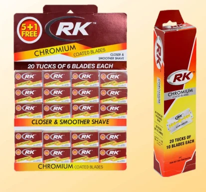  RK безопасная бритвенная лезвие с двойным краем из нержавеющей стали хромированный супер-Champ