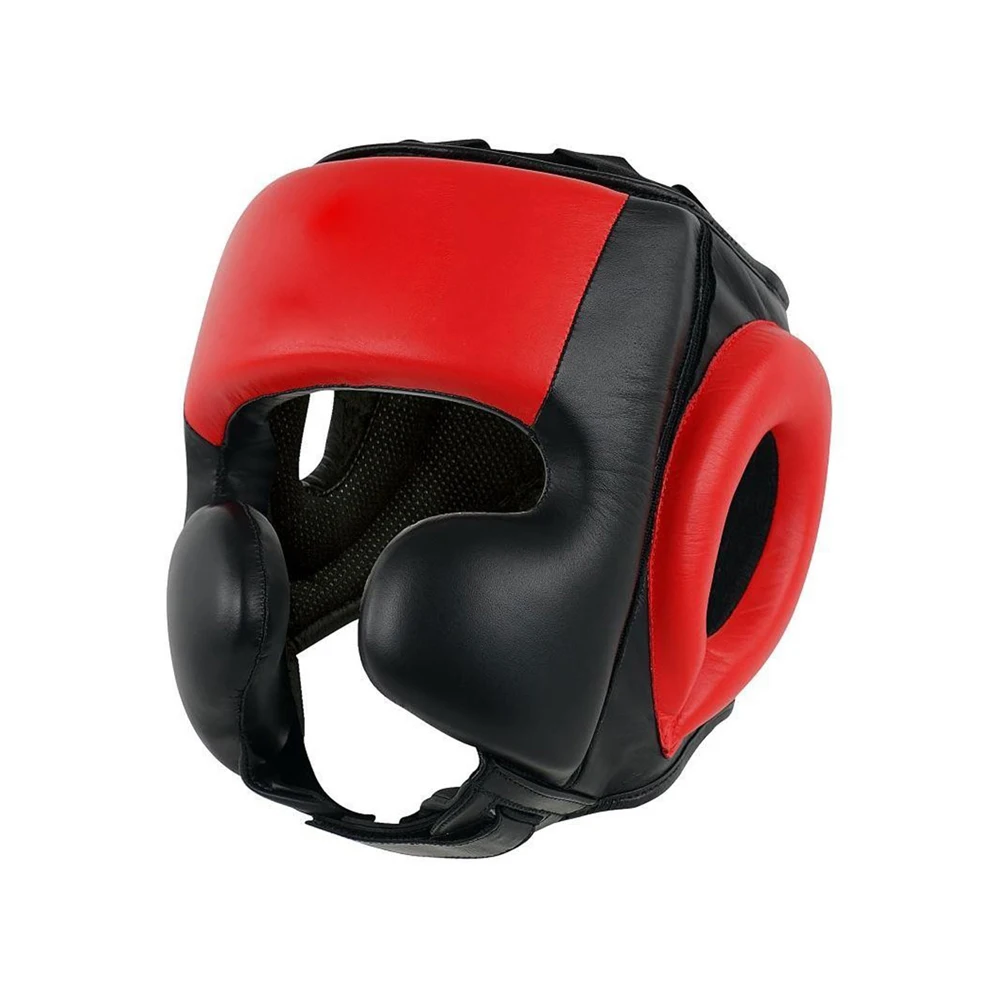 MMA Training Head Guard with Removable Face Grill Cheeks Ear Mouth Protection Headgear for Muay Thai