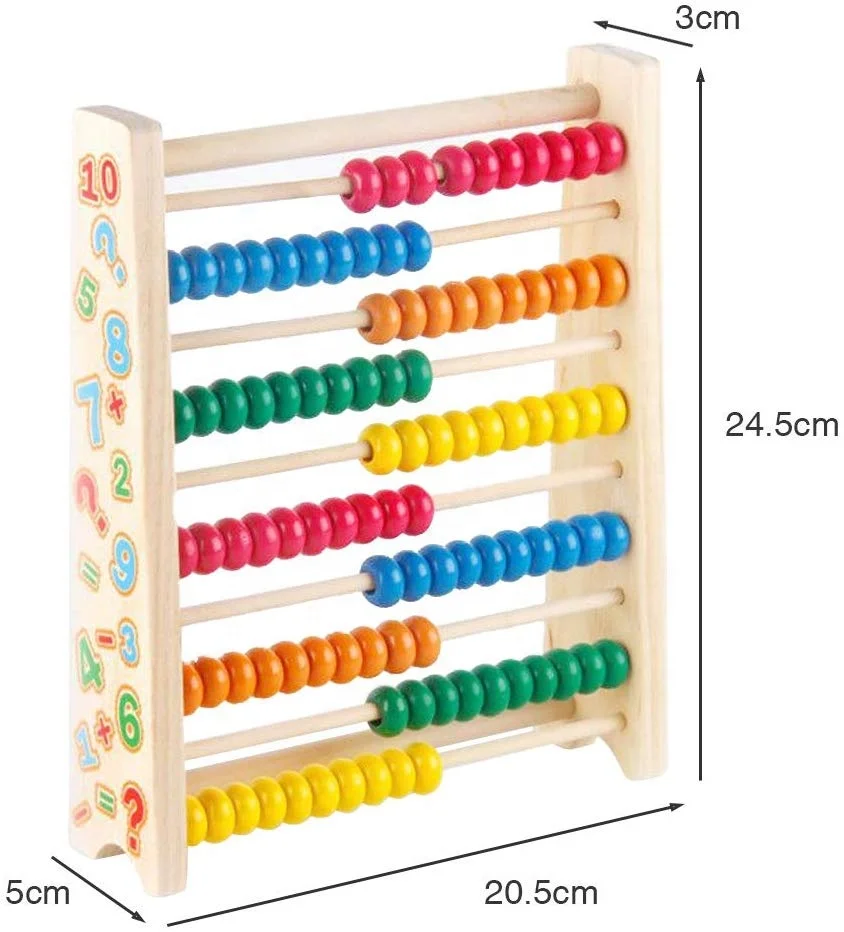 Alphabet Wooden Abacus Mathematics Painting Montessori Materials Educational Toys Children Magnetic Drawing Board
