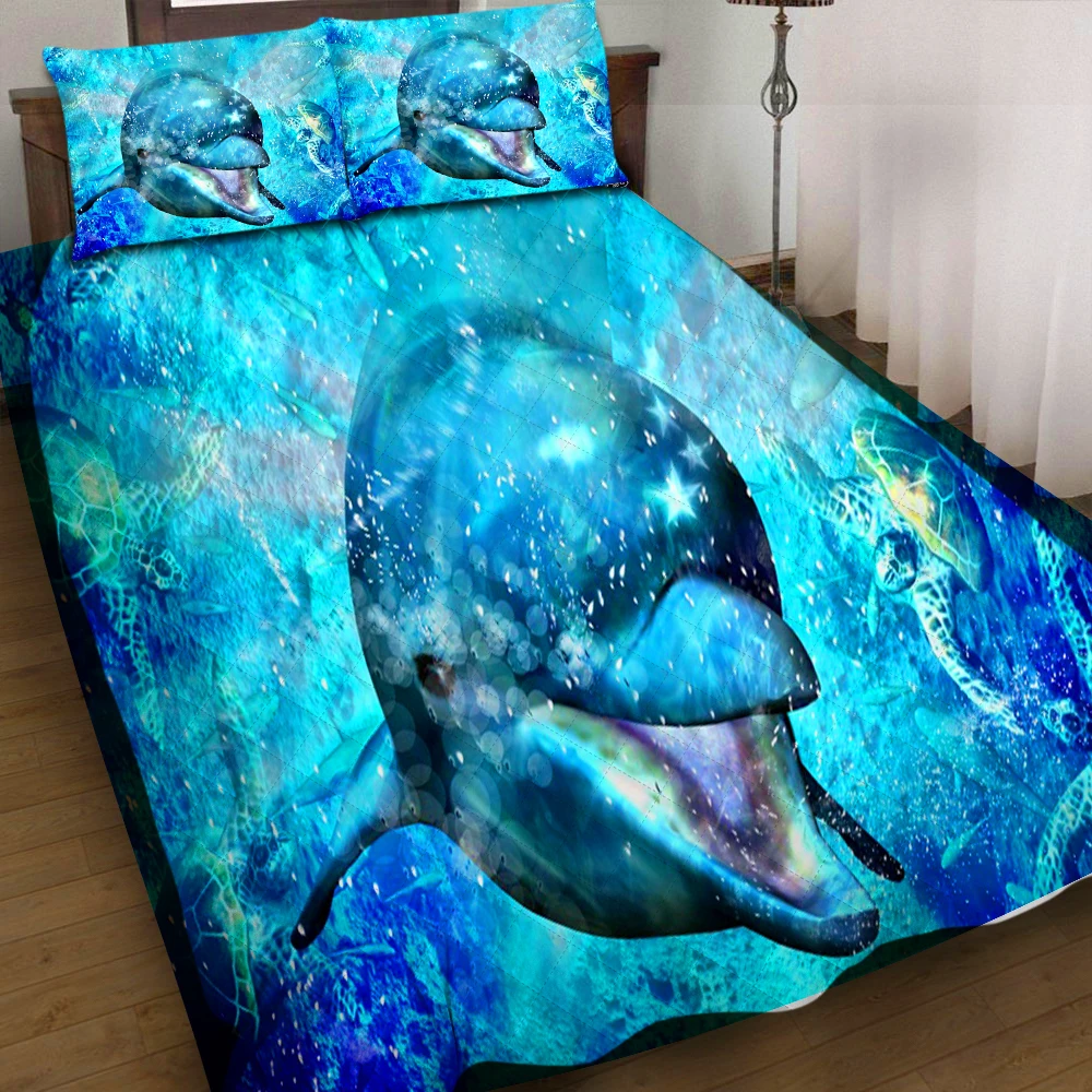 Ocean Quilt Bedding Set Pillowcases Quilted Throws Bedding Sets Wholesale Drop Ship