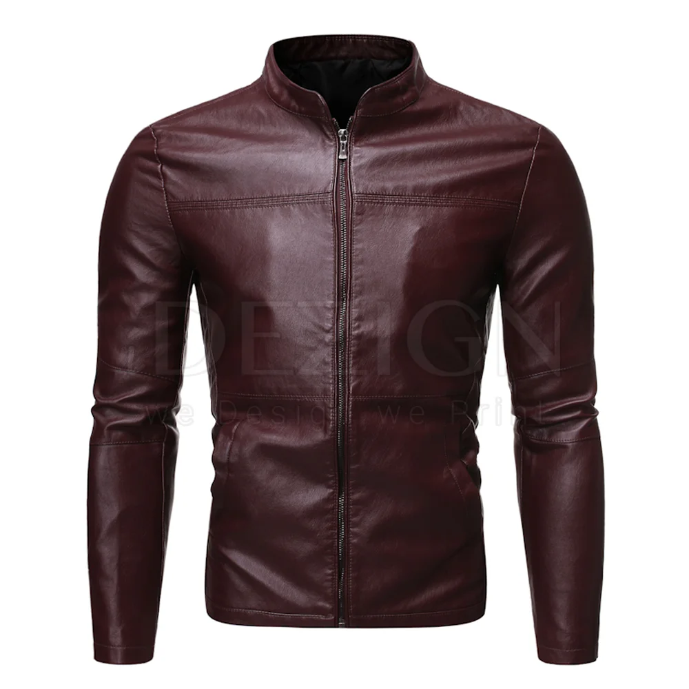 
Сделанные на заказ куртки из чистой кожи нового дизайна для мужчин по низкой цене 