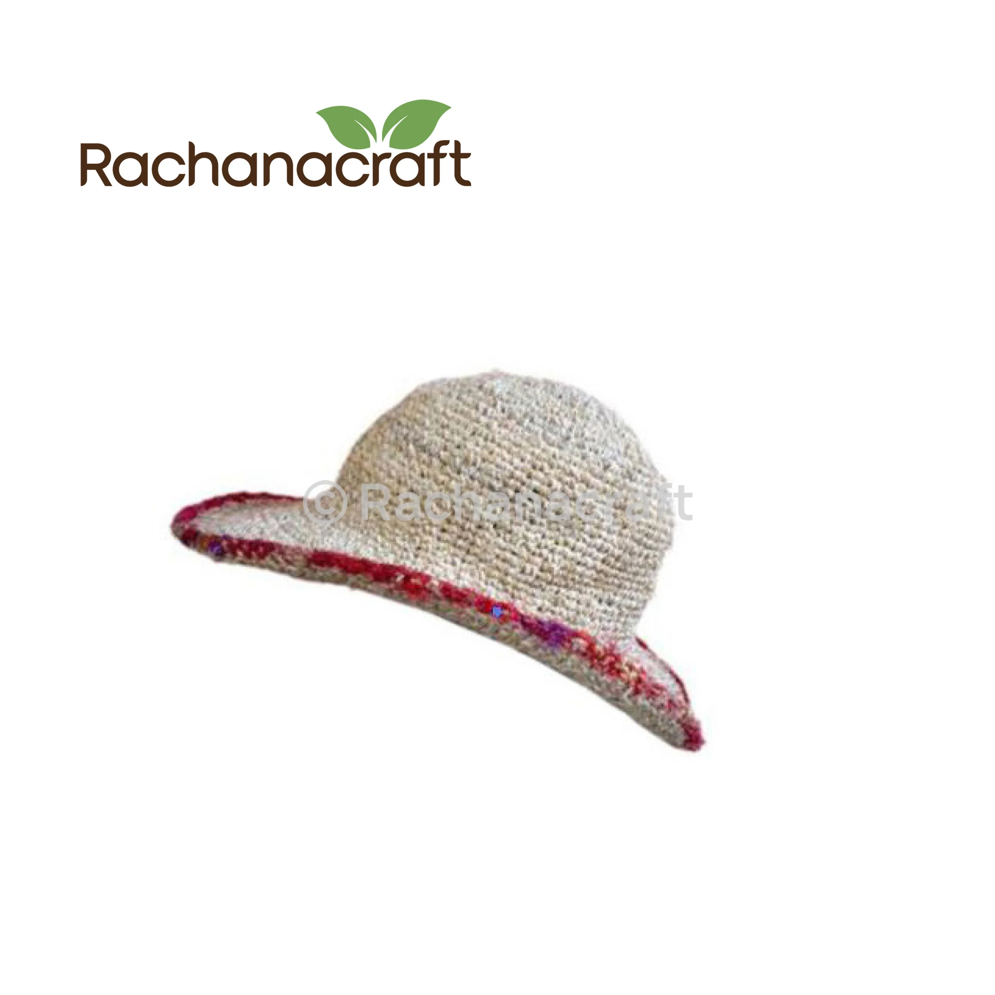100% Natural Eco-friendly Sun Hat Hemp Knitted Hat for Travel, Hike and Daily Use Made in Nepal Wholesale Supplies