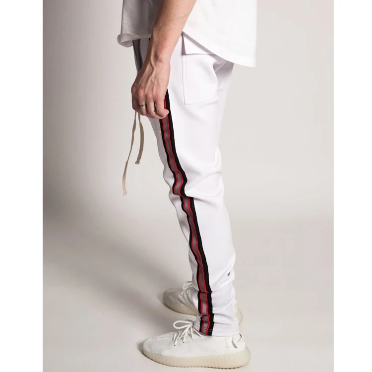 Side stripe sweatpants casual trousers high quality wholesale Track pants Mens custom 3M reflective fashion pants