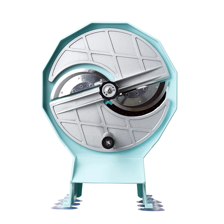 Easy Operation Manual Control Double Slot Plastic Case Food Slices Fruits Vegetables Slicer Cutter