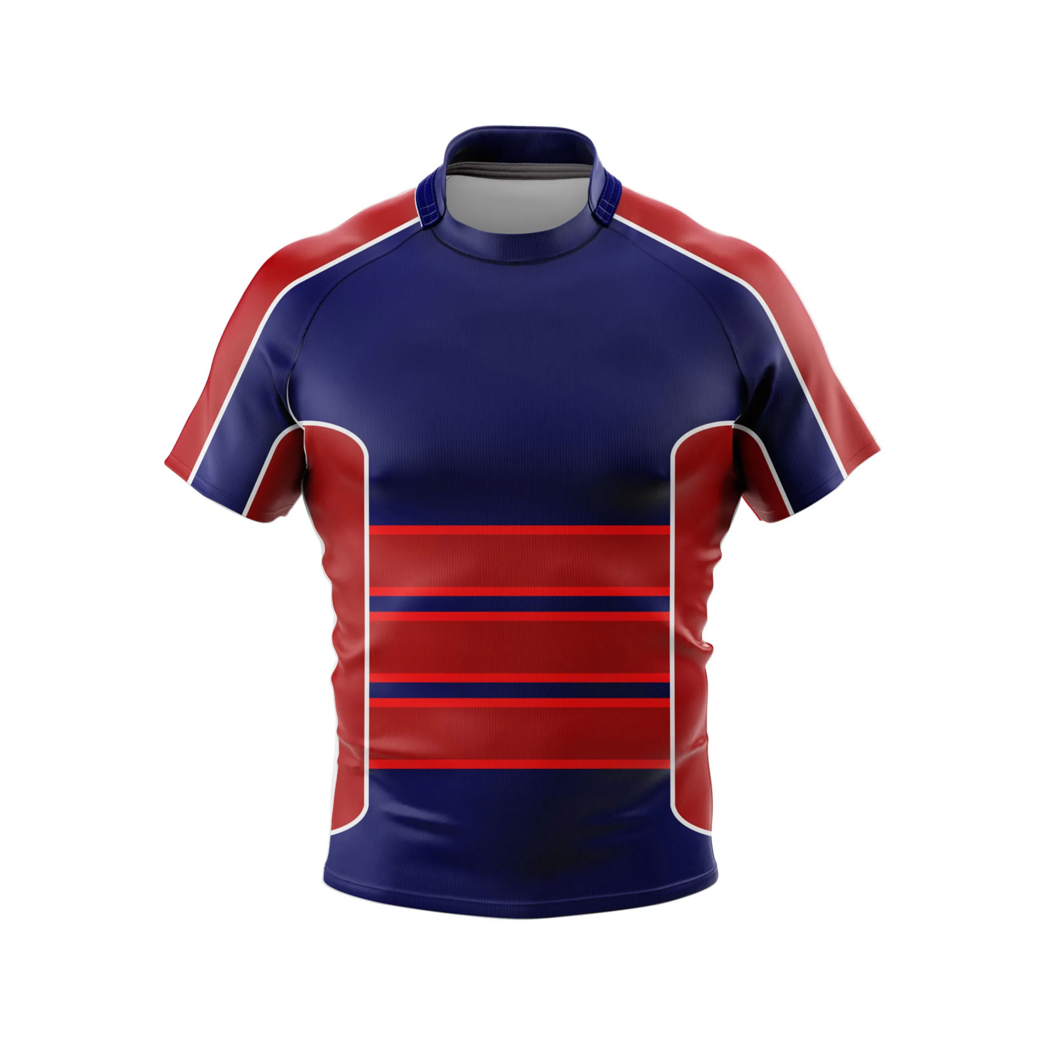 Custom Rugby Jersey Men Short Sleeves Round Neck Rugby Jersey Adult Size Rugby Jersey Men