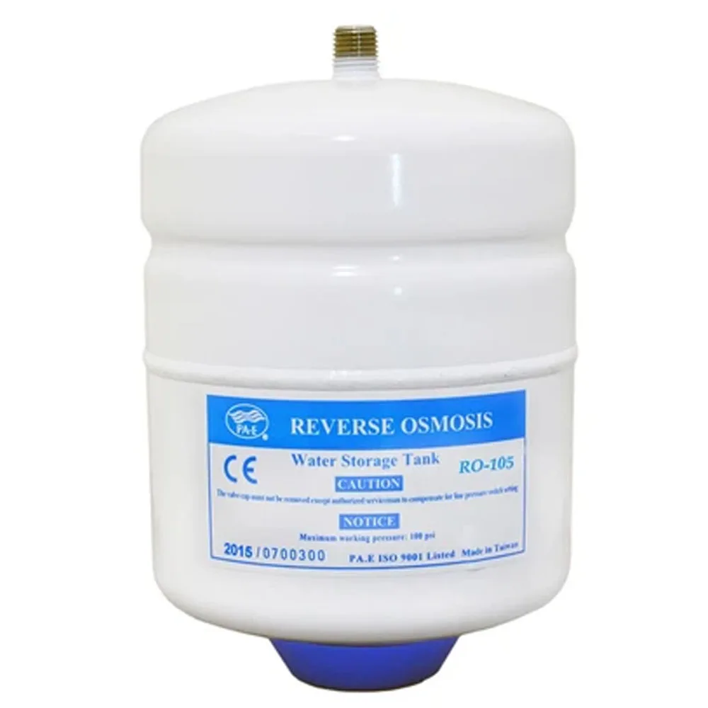 Fresh Water Systems PAE RO-105 Reverse Osmosis Storage Tank Powder Coated Steel 0.5 Gal Pressurized Water Storage Tank RO System