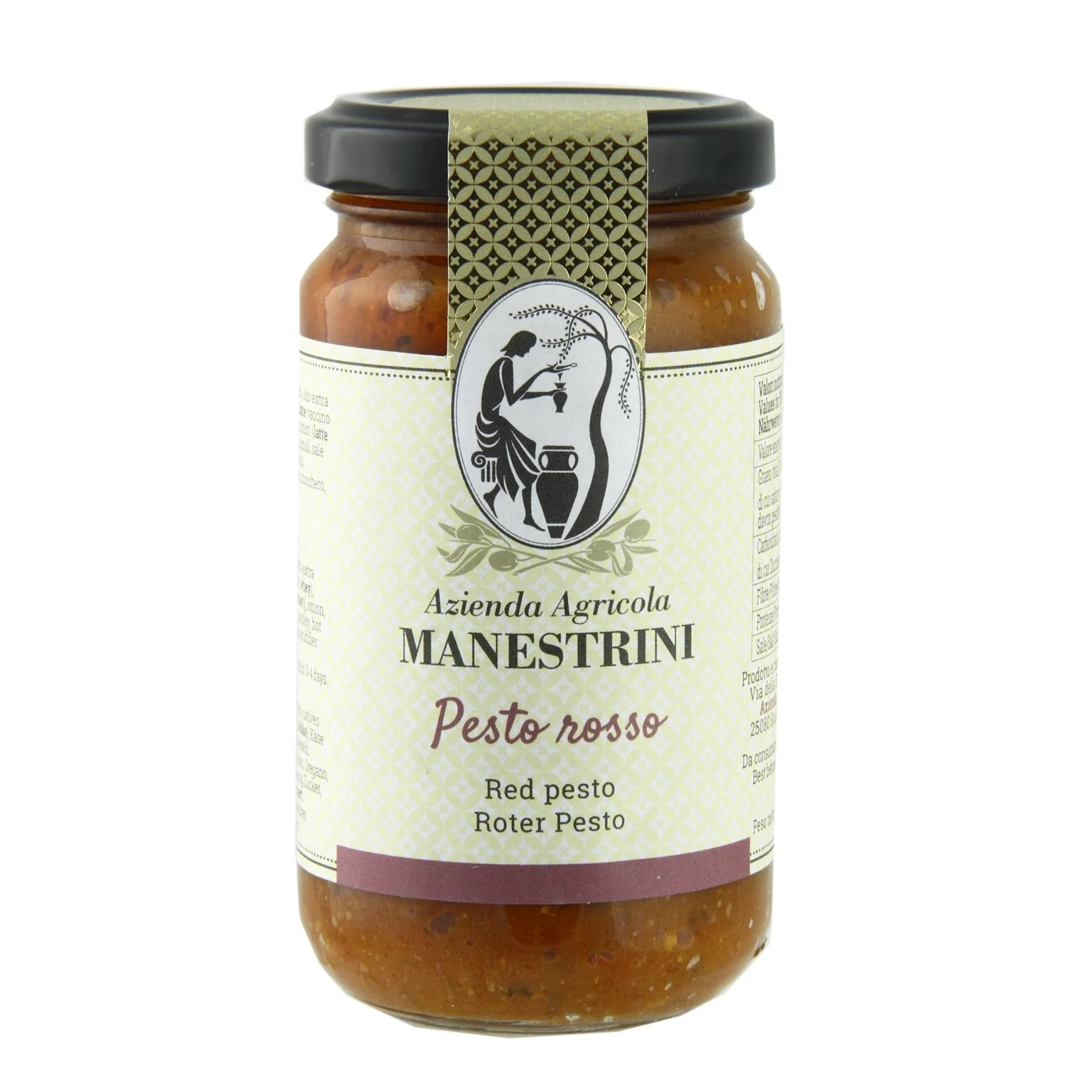 Высококачественная итальянская красная Песто-соус 180gr стеклянная банка-итальянский соус для макаронных изделий