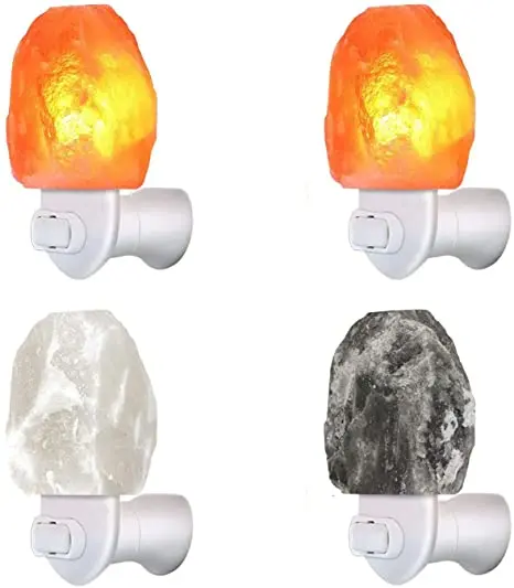 Himalayan Salt Nightlight Wall Lamp, Quilted Wall Nightlight lamp