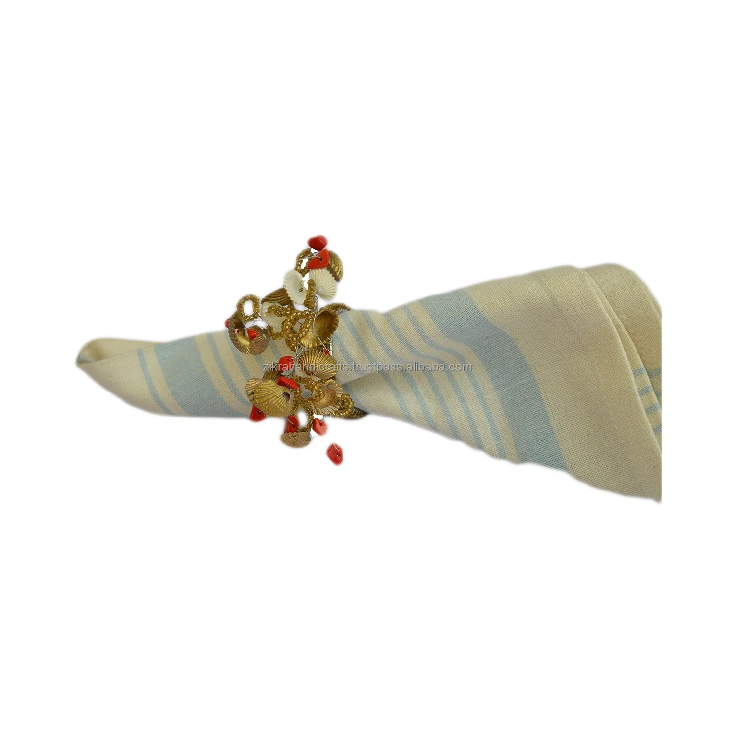 Vintage-Style Napkin Ring Tableware Multiple Designs & Colors Beads Brass & Plastic Cloth Holder Indoor Decor Hotels Weddings