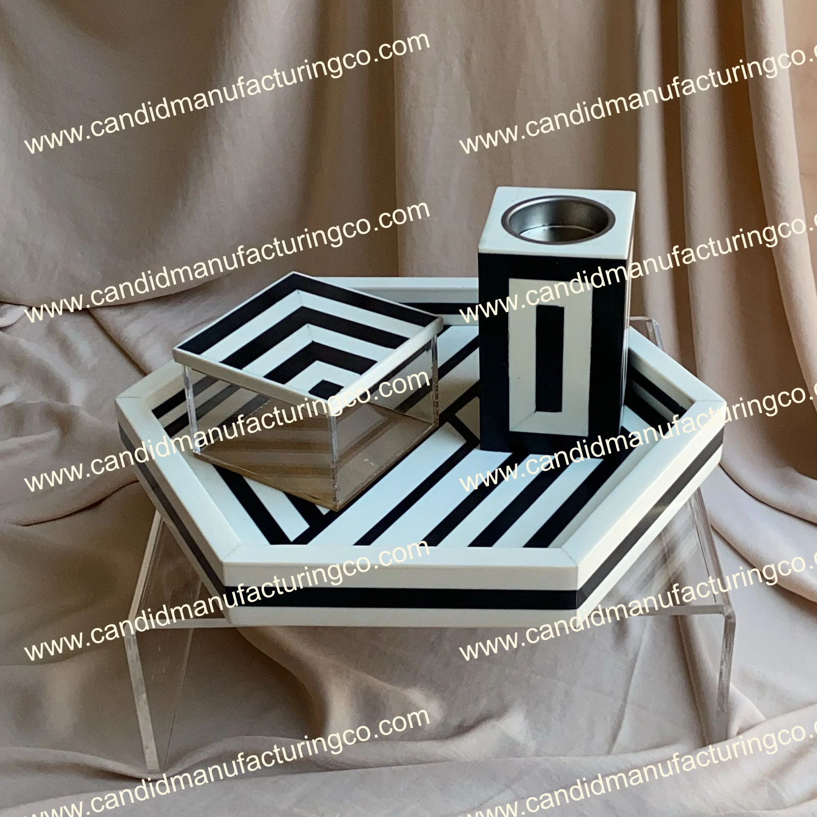 Available at Low Price Mother Pearl Tray Set Electric Scented Incense Burner Bakhoor Jewellery Box Wood Leaf Material Model New