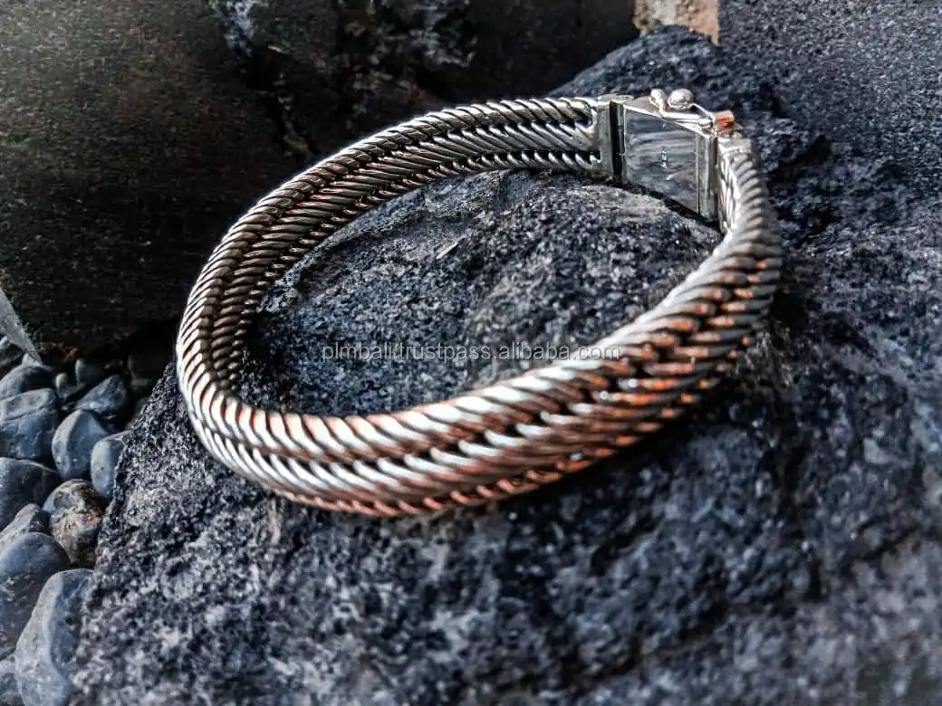NY-CHB002- Sterling Silver Bali Chain Bracelet Special Gift For Women Men Unisex Bracelet Classic Design And Popular