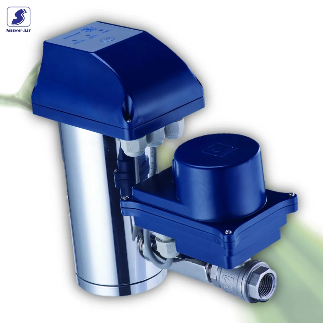 Motorized Ball Valve Type ZERO AIR LOSS High Pressure Auto Condensate Drain for Air Compressor System