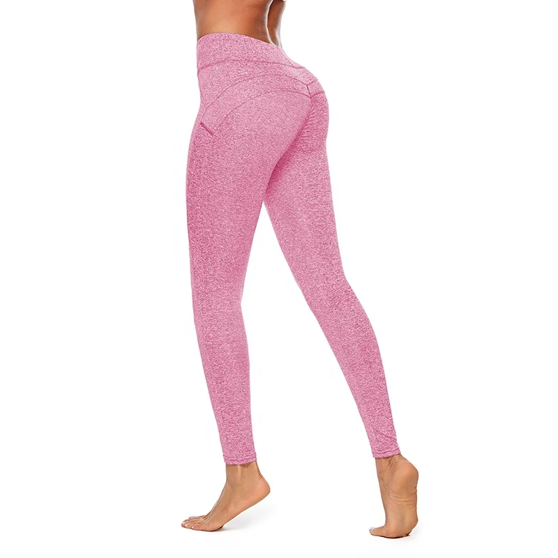 
New 2019 Tight Gym Women Running Clothing Wave Point Hight Waist Yoga Pants 