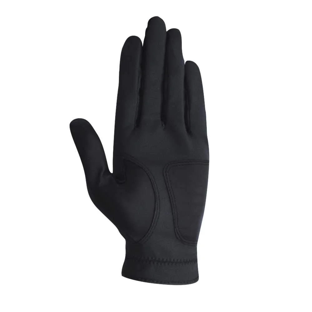 Черные перчатки для гольфа водонепроницаемые из овечьей кожи с регулируемой застежкой рук спортивные мужчин и женщин