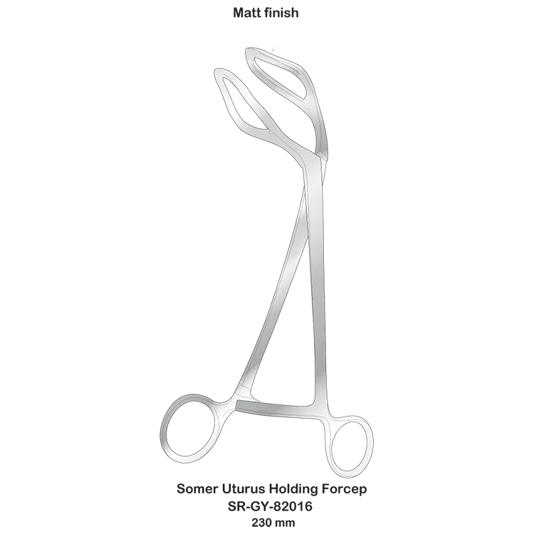 Stainless Steel Somer Uturus Holding Forceps instrumentos cirurgicos de ginecologia