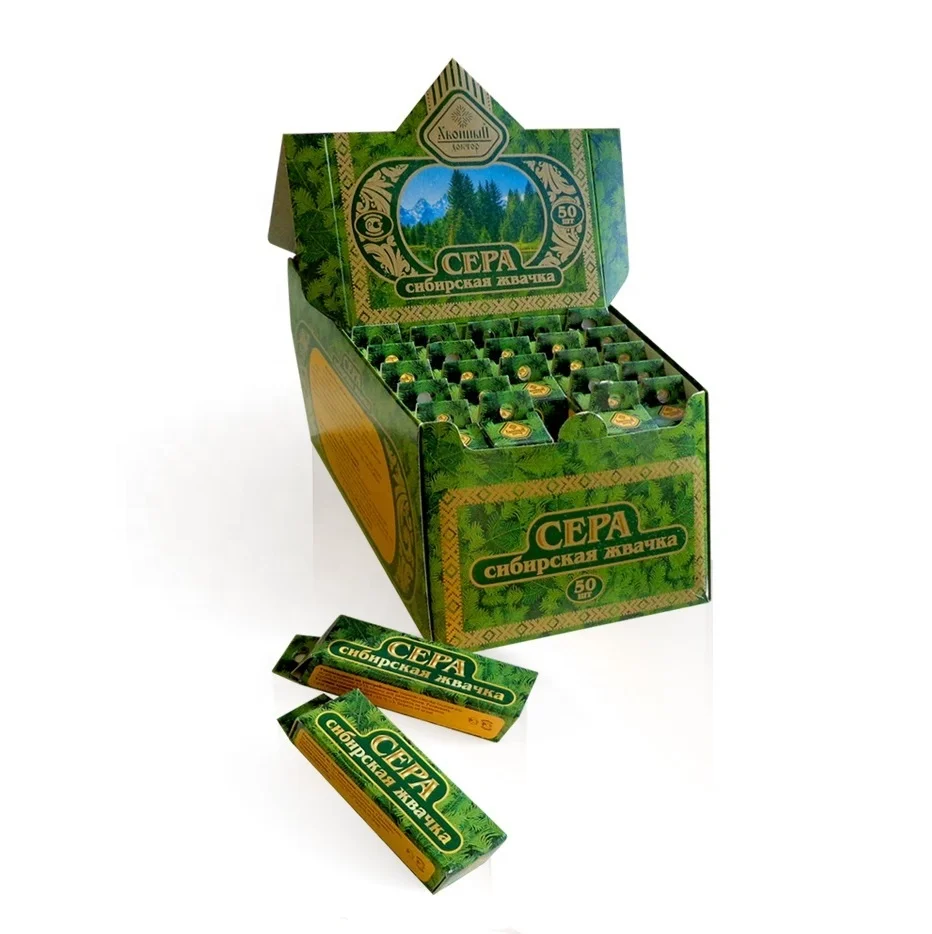 Natural Healthy Cedar Chewing gum from Siberia Chew-gum