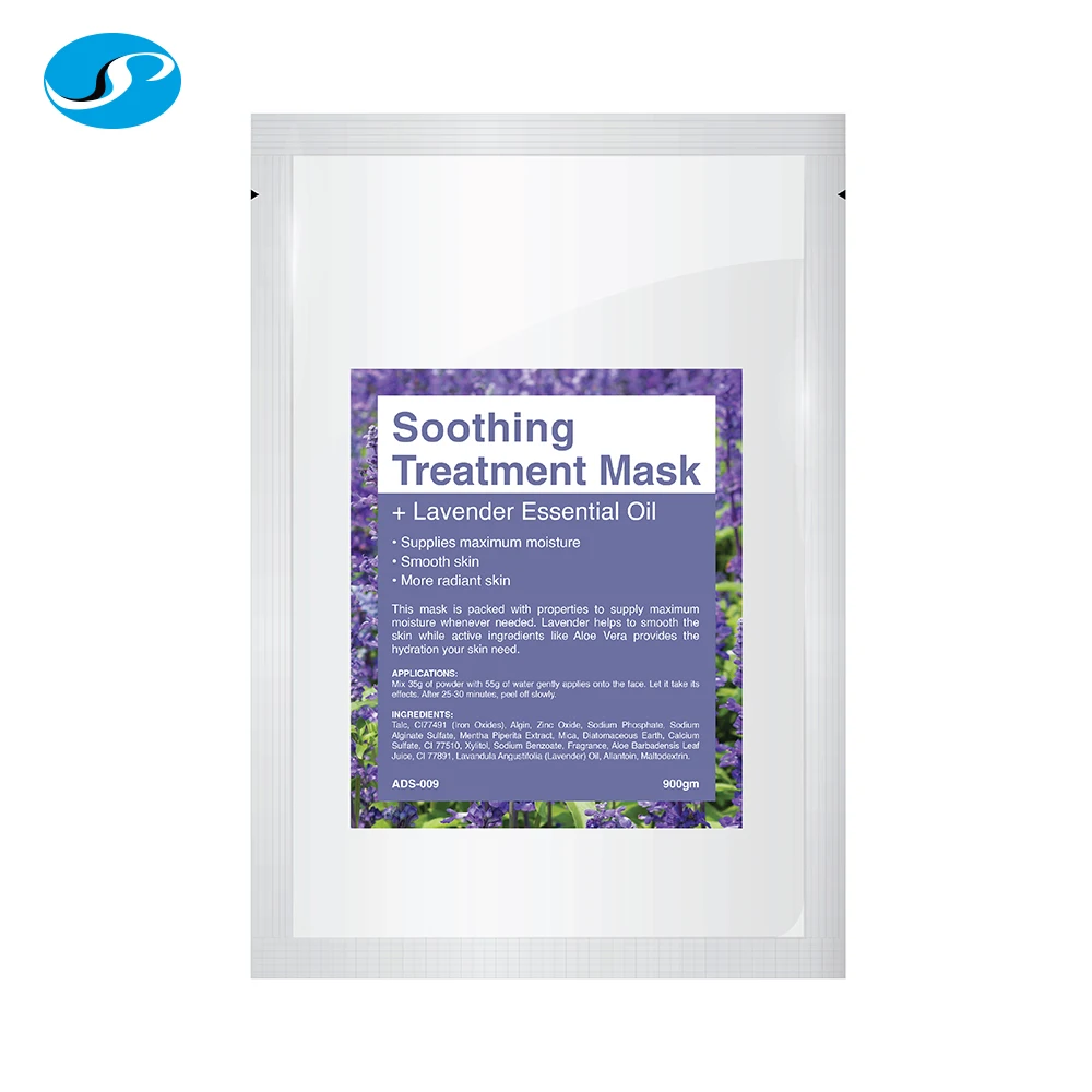 700gm Bulk Pack Pore Shrinking Soothing Hydrating Lavender Facial Mask with Aloe Vera for inflamed skin private label Malaysia