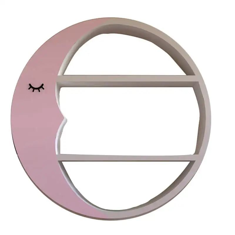 Moon Shaped Wall Shelf Crescent Moon Wall Decor For Kids Room and home decoration
