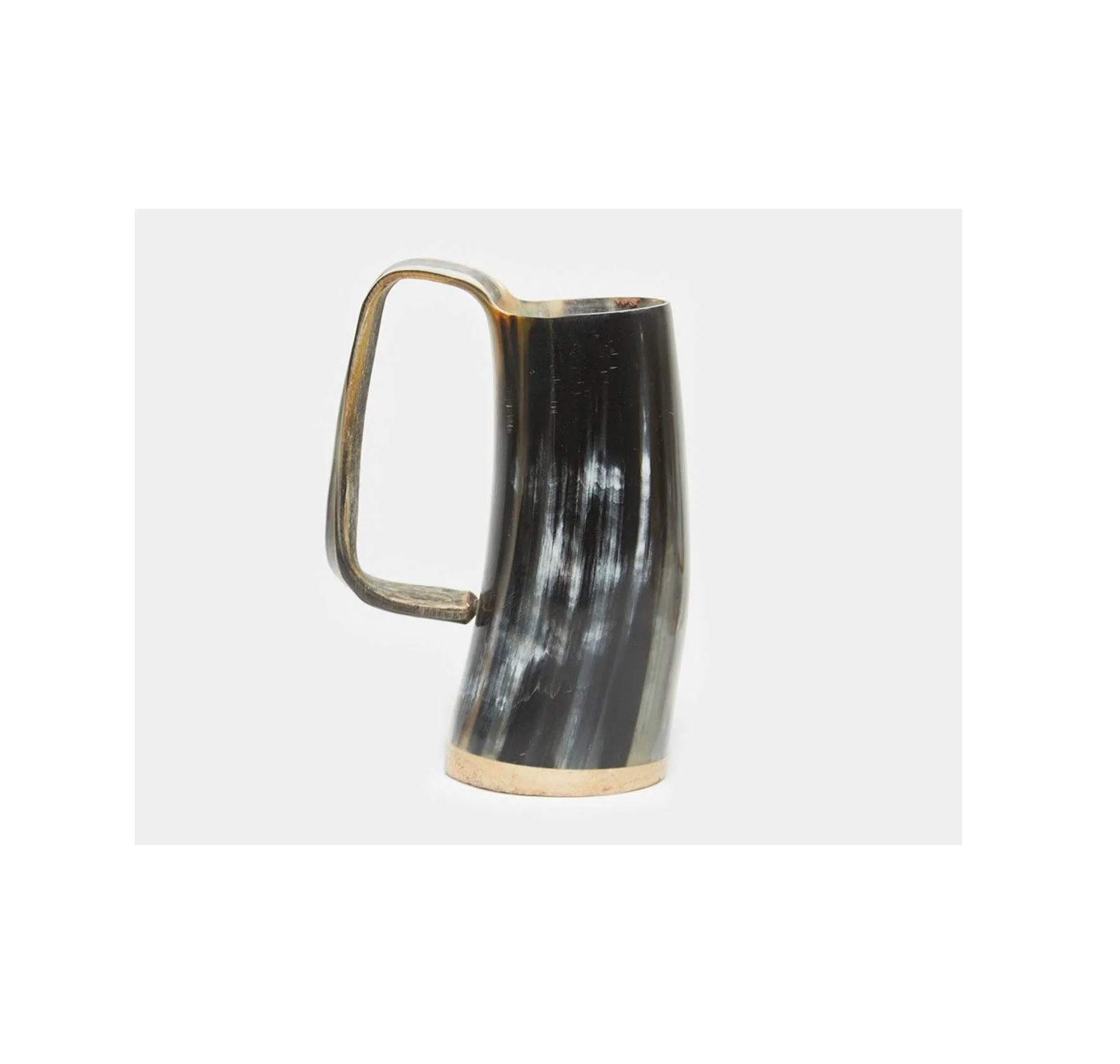 Shiny Polished Buffalo Horn Mugs Drinking Horns Glasses from India Viking Horn Mug Tankard Wholesaler from India