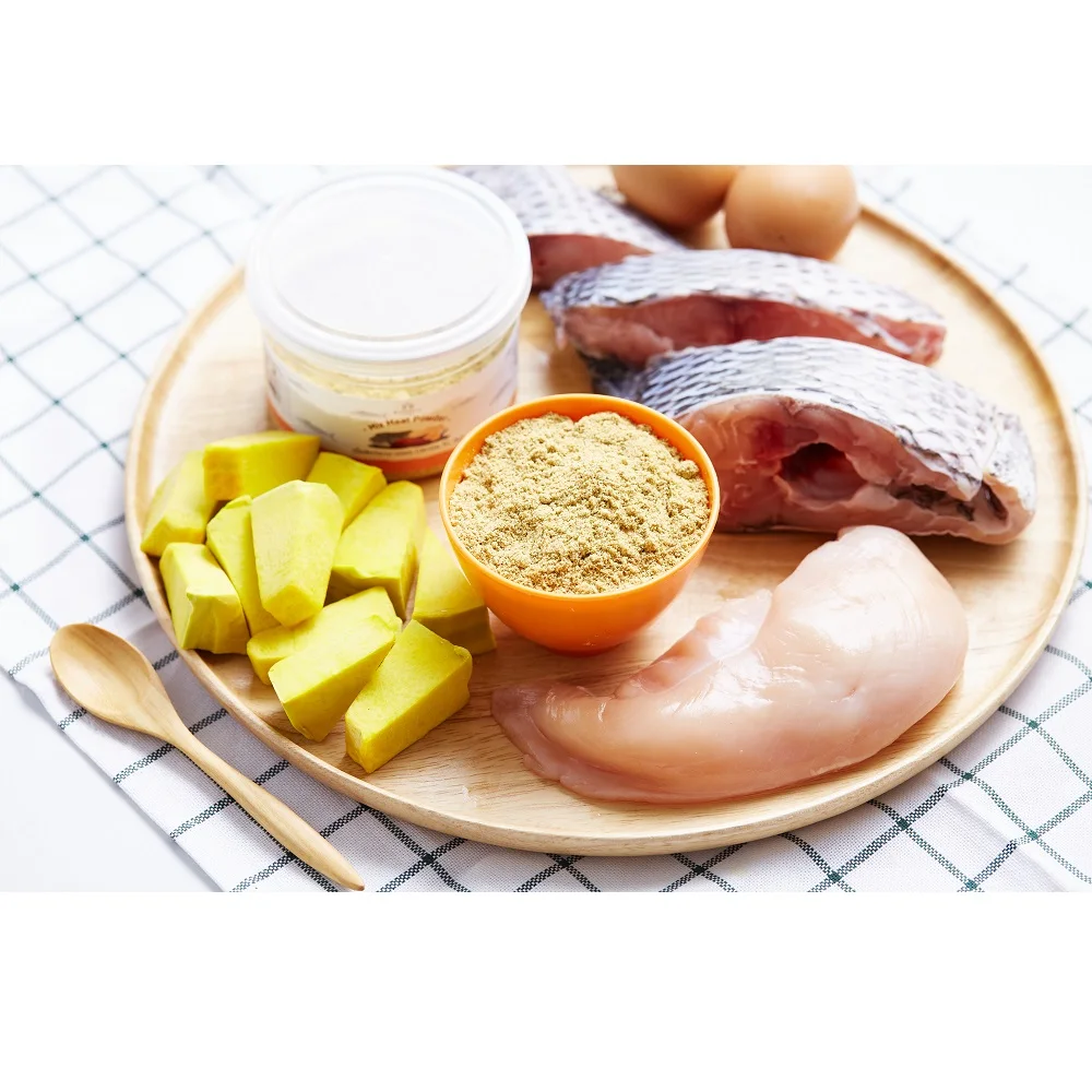 
Sugar-Free And Low-Sodium Mixed Meat Powder Tilapia Chicken Liver 80g From Thailand 