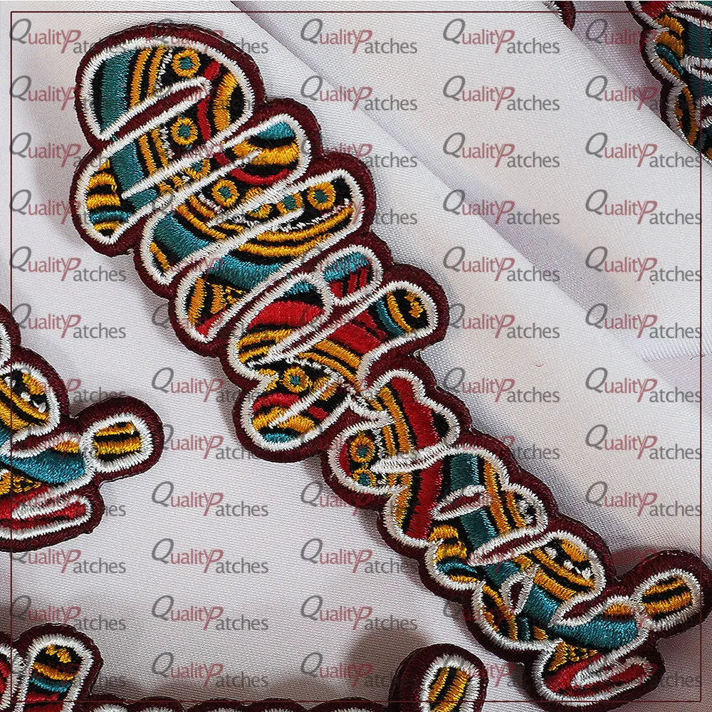 High Quality Custom Embroidered Patches Iron on Patches Sew On Custom Badges Backup Logo Hat Velcro Patches