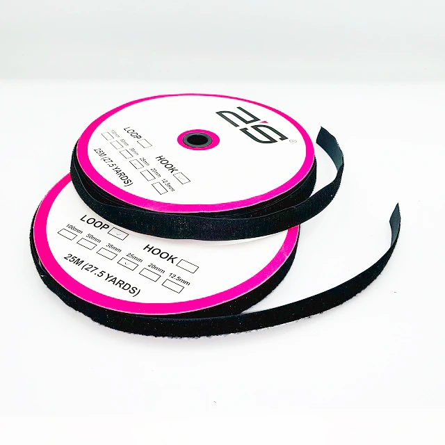 High quality polyester nylon mix adhesive non adhesive hook and loop roll