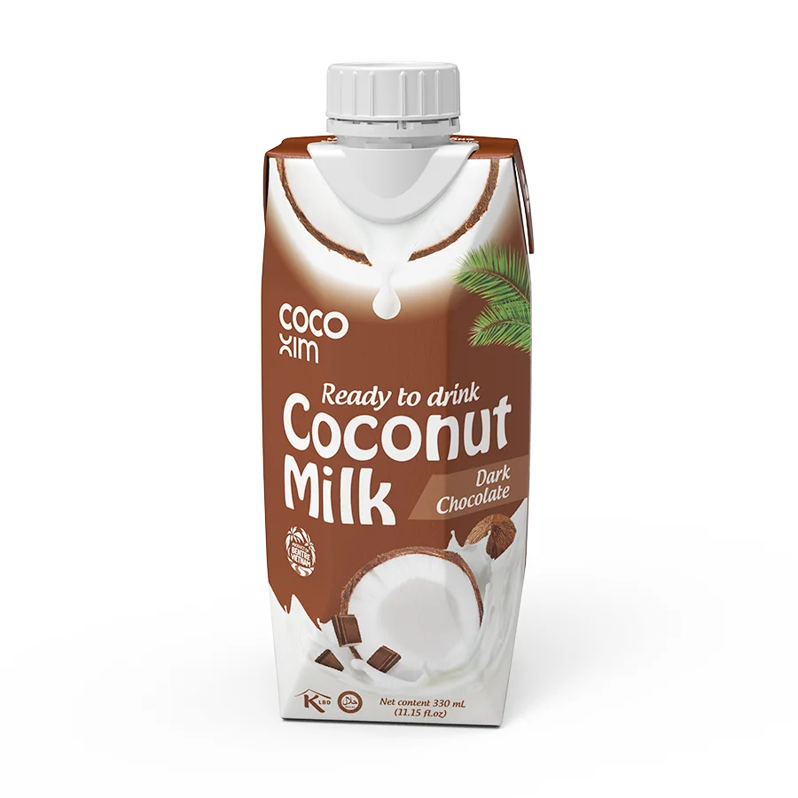 Chocolate Coconut Milk Drink 1000ml & 330ml - OEM Coconut Milk Drink Beverage Viet Nam Factory price