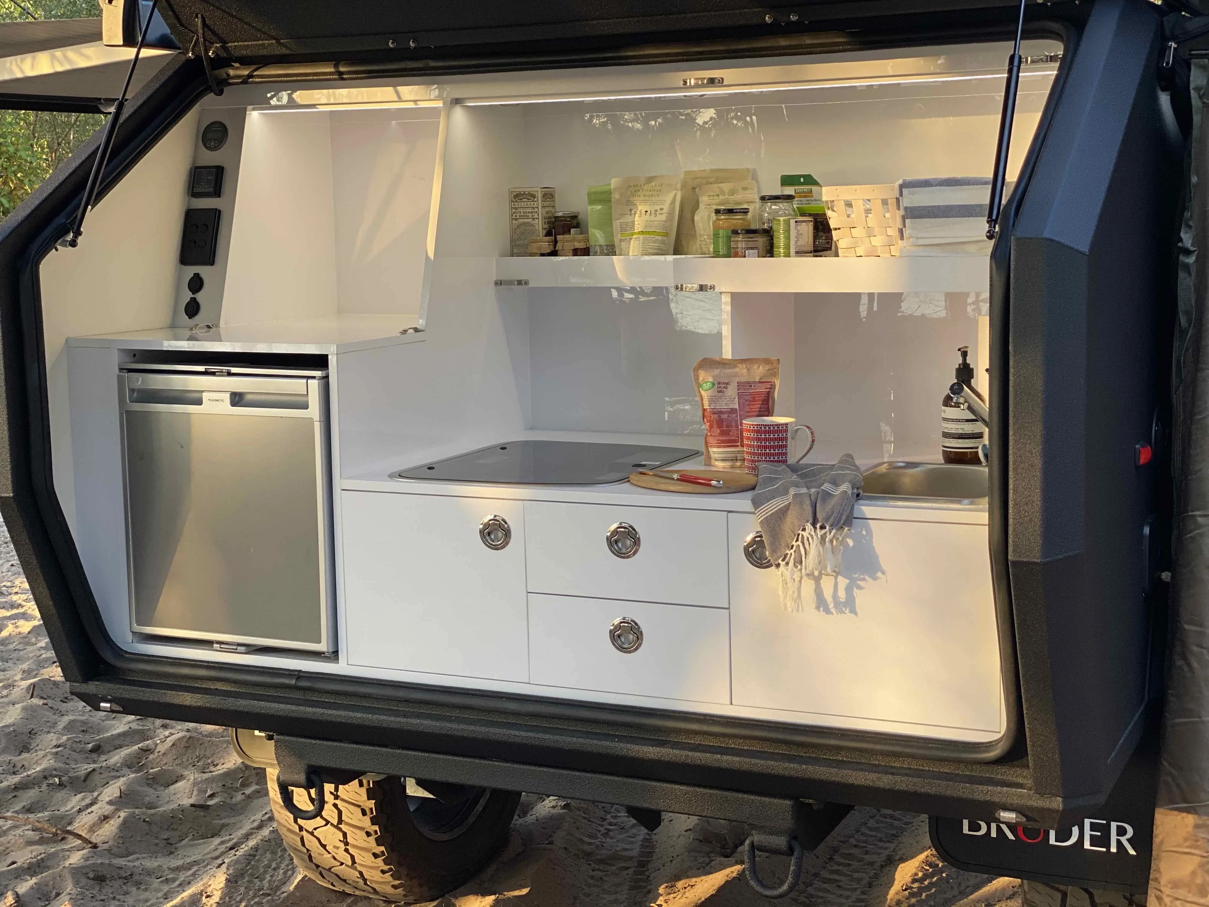 2021 г. небольшие легкие складные прицепы Ecocampor для кемпинга с кухней и палаткой