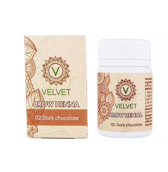 
Quality VELVET brow dying henna 