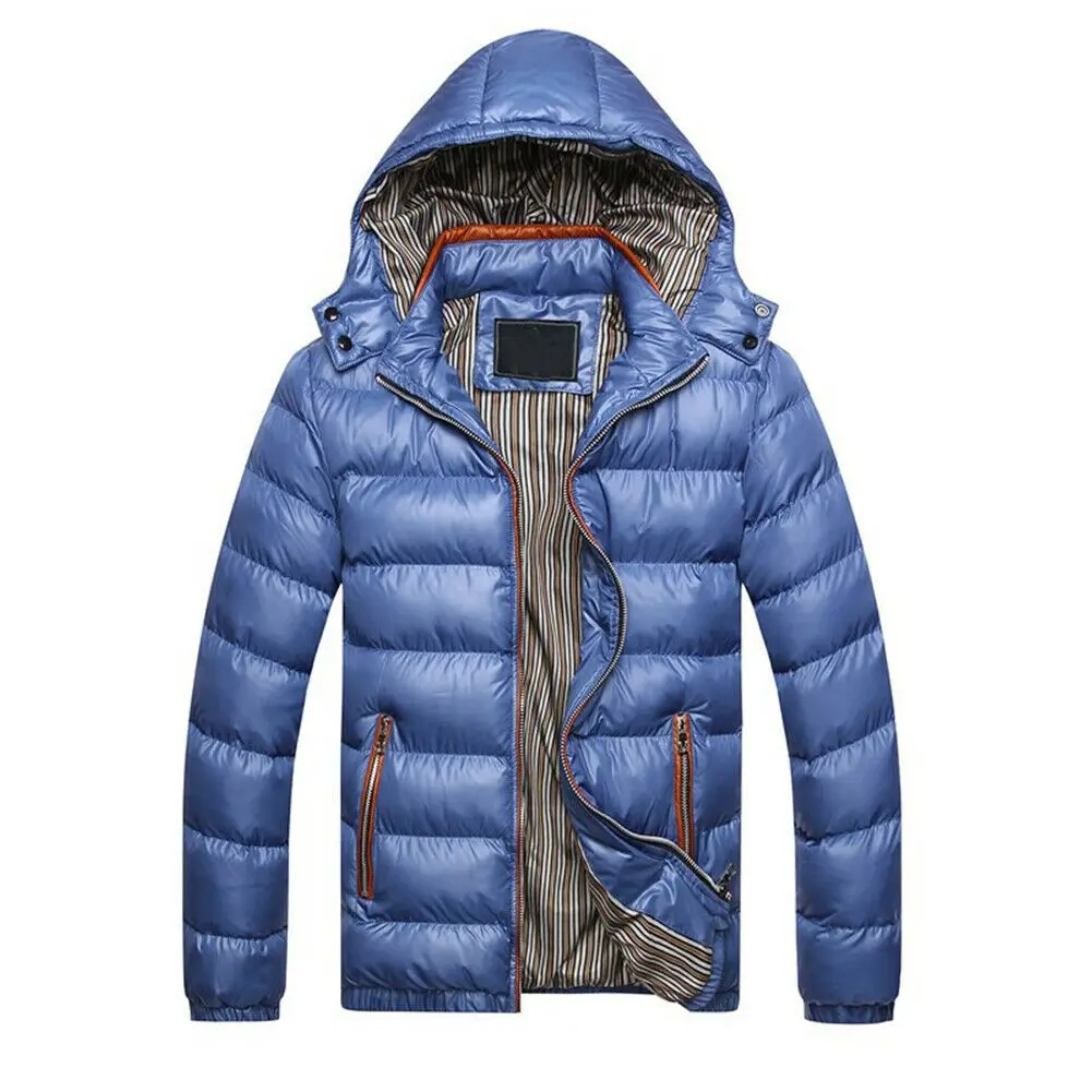 Puffer Jackets Cold Weather Winter Hooded Bubble Puffer Coat Men Down Custom Jackets