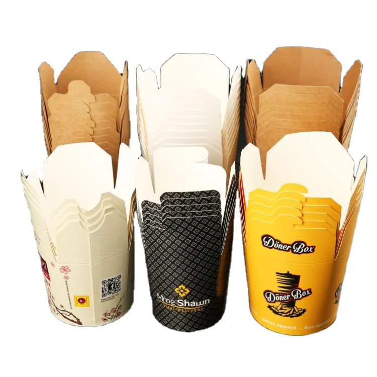 Takeaway Bread German Turkish Doner Kebab Grill Meat Package Paper Packaging Box Food Packaging Boxes Disposable Kraft Paper