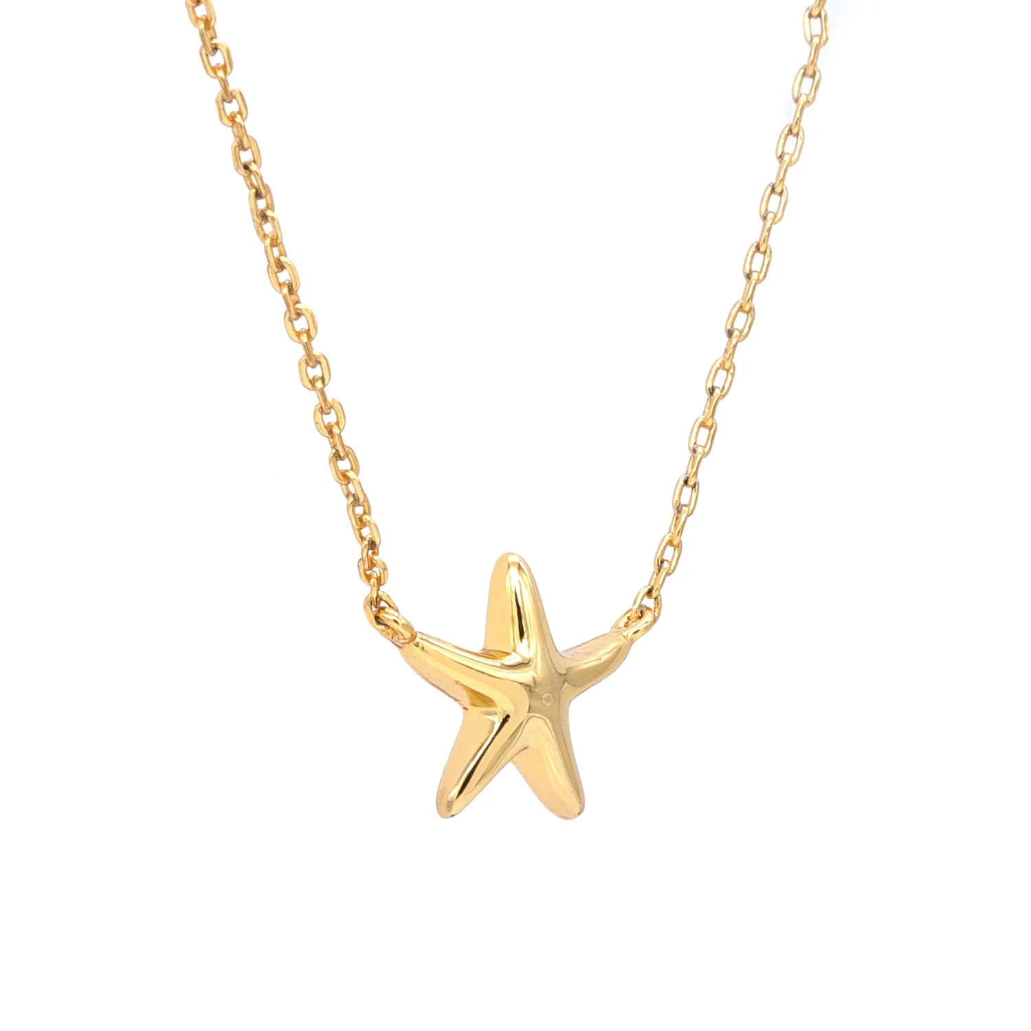 Sterling Silver Jewelry Tiny Pendant Sea Star Necklace Star Pendant Gold Plated Jewelry Necklace Women Jewelry Kids