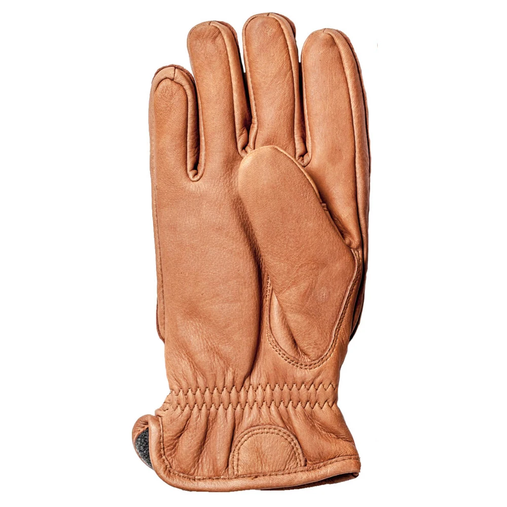 Оптовая продажа модные зимние теплые перчатки водонепроницаемые коричневые из овечьей кожи для мужчин