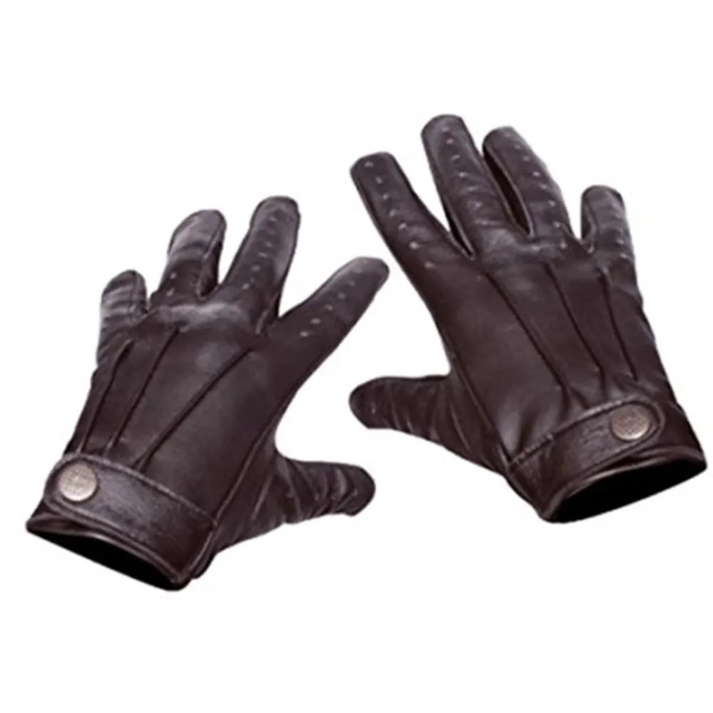 Кожаные перчатки для вождения классические мужские модные коричневые из овечьей кожи